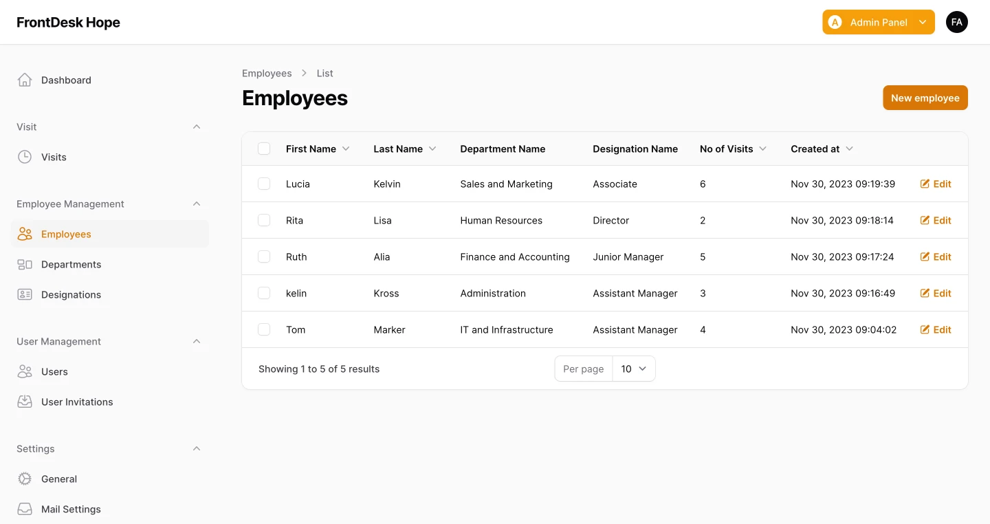 Build Employee Management using Filament PHP