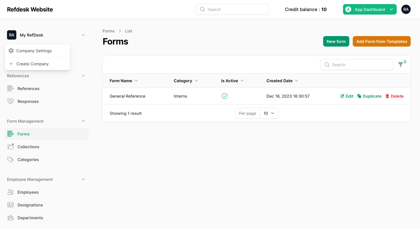 Refdesk - Automated Reference Checking Software (SaaS)