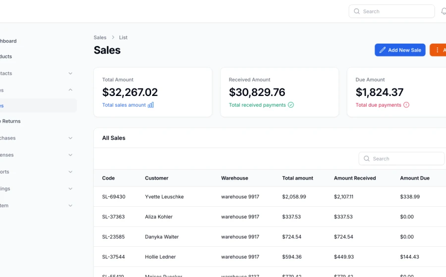 Clerix - Inventory Management System Screenshot